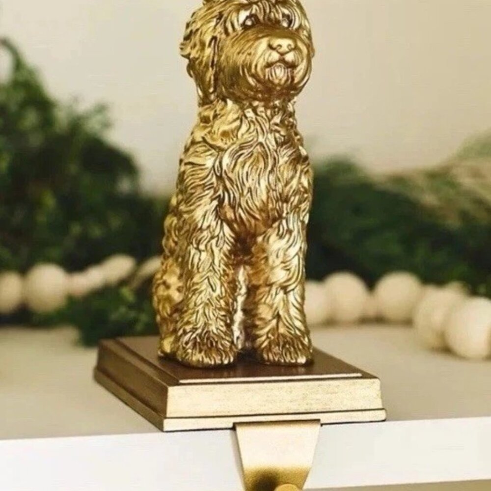 Anthropologie NIB Doodle Icon Dog Stocking Holder